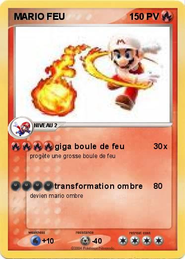 Pokemon MARIO FEU
