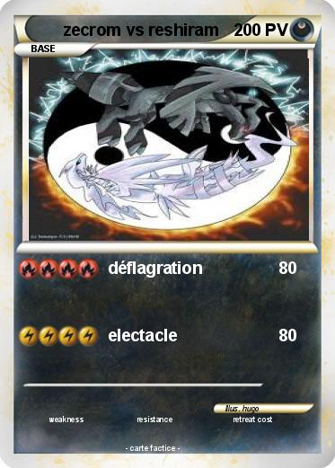 Pokemon zecrom vs reshiram