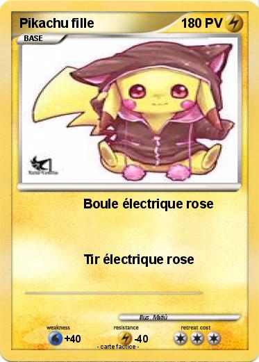 Pokemon Pikachu fille