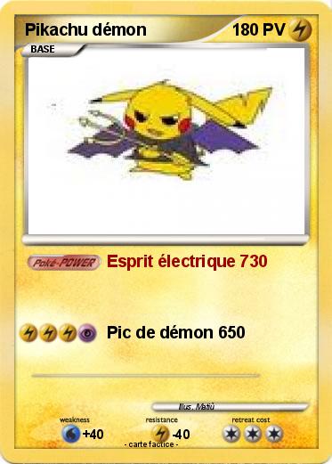Pokemon Pikachu démon