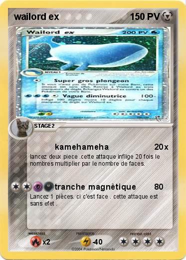 Pokemon wailord ex
