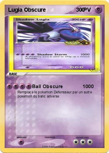 Pokemon Lugia Obscure                        0