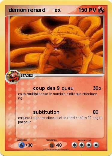Pokemon demon renard      ex