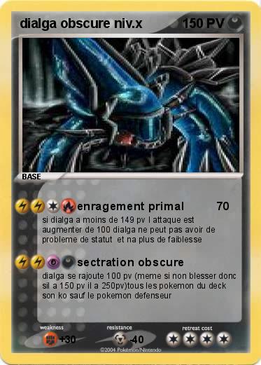 Pokemon dialga obscure niv.x