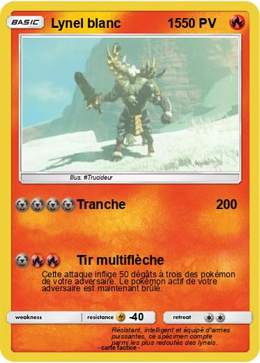 Pokemon Lynel blanc             15