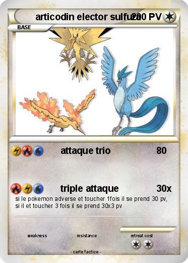 Pokemon articodin elector sulfura