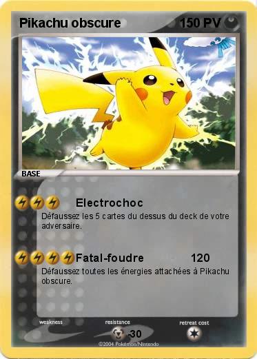 Pokemon Pikachu obscure