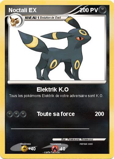 Pokemon Noctali EX