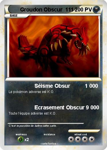 Pokemon Groudon Obscur  111