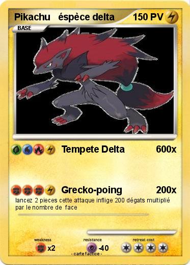 Pokemon Pikachu   éspèce delta