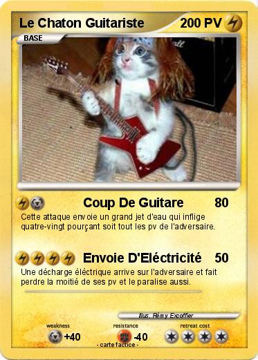 Pokemon Le Chaton Guitariste