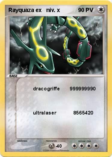 Pokemon Rayquaza ex   niv. x