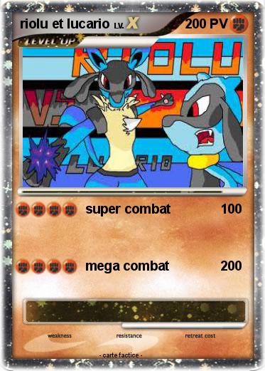 Pokemon riolu et lucario