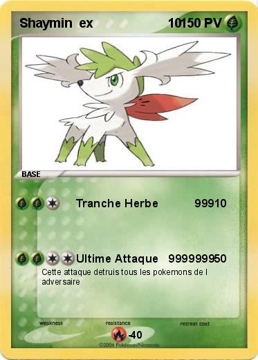 Pokemon Shaymin  ex                     10                     