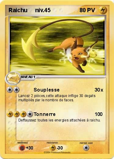 Pokemon Raichu     niv.45