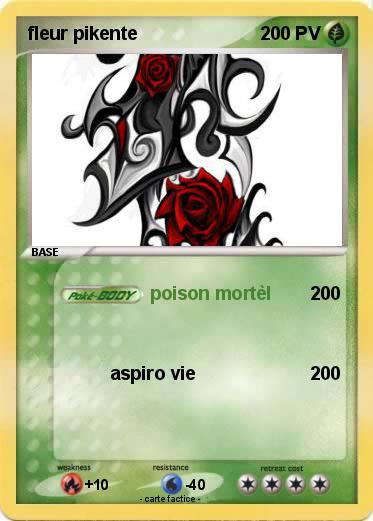 Pokemon fleur pikente