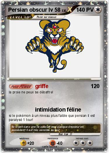 Pokemon Persian obscur lv 58