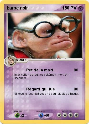 Pokemon barbe noir