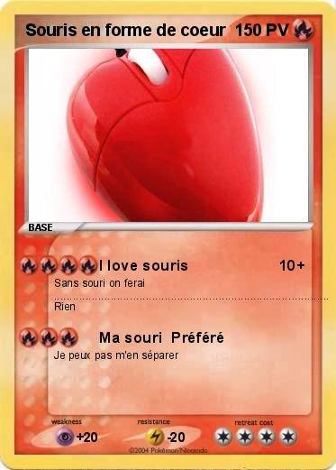 Pokemon Souris en forme de coeur