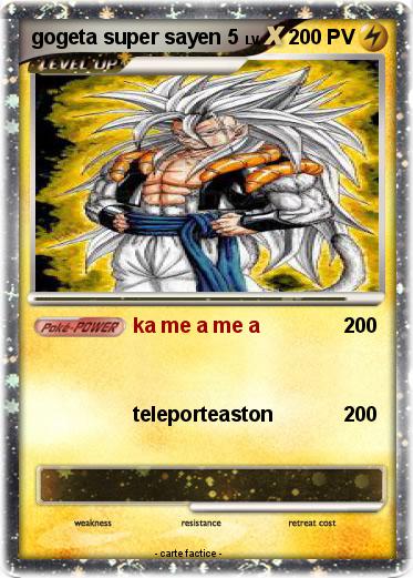 Pokemon gogeta super sayen 5
