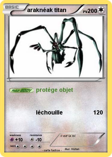 Pokemon araknéak titan