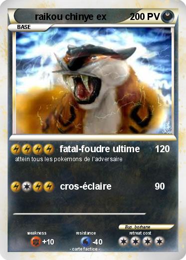 Pokemon raikou chinye ex