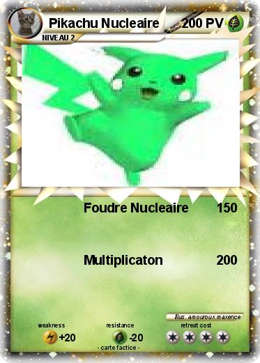 Pokemon Pikachu Nucleaire