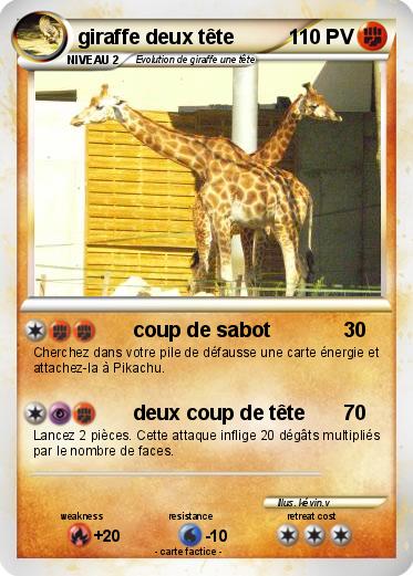 Pokemon giraffe deux tête