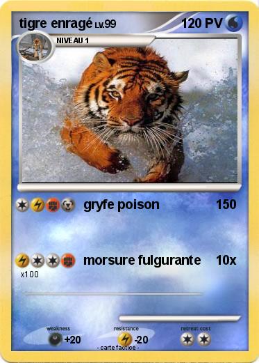 Pokemon tigre enragé