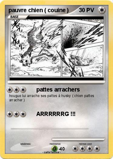 Pokemon pauvre chien ( couine )
