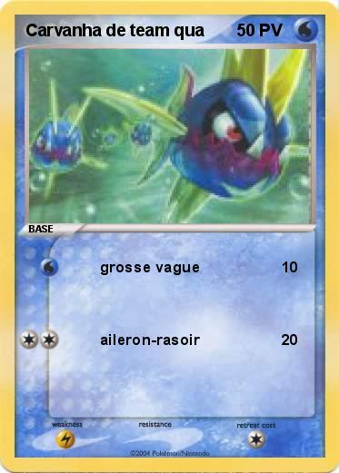 Pokemon Carvanha de team qua