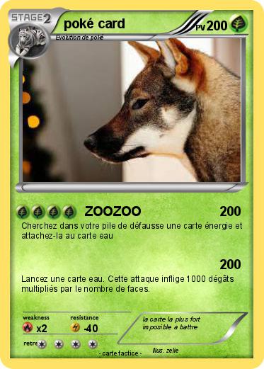 Pokemon poké card