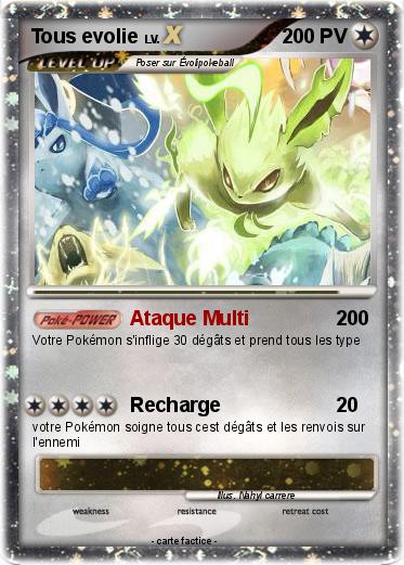 Pokemon Tous evolie
