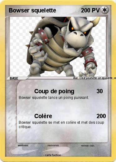 Pokemon Bowser squelette