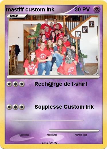 Pokemon mastiff custom ink