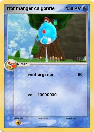 Pokemon trot manger ca gonfle