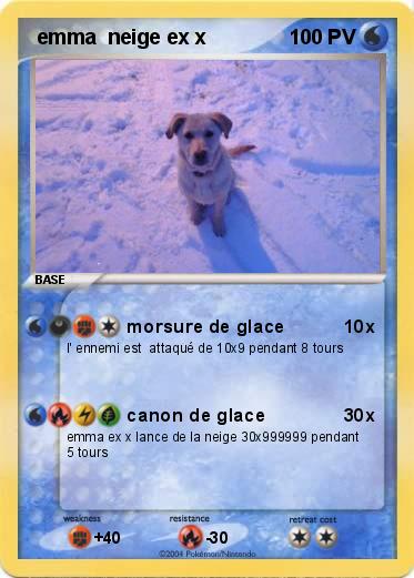 Pokemon  emma  neige ex x