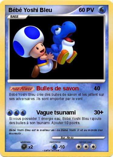 Pokemon Bébé Yoshi Bleu