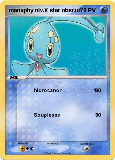 Pokemon manaphy niv.X star obscur