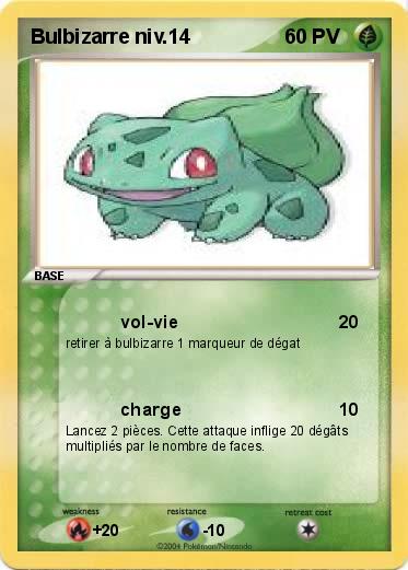 Pokemon Bulbizarre niv.14