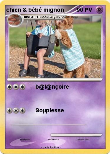 Pokemon chien & bébé mignon