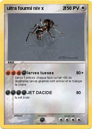 Pokemon ultra fourmi niv x               2