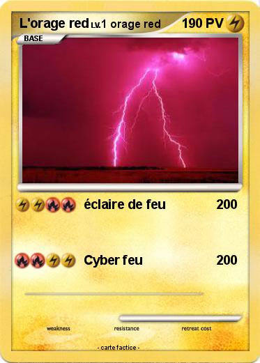 Pokemon L'orage red