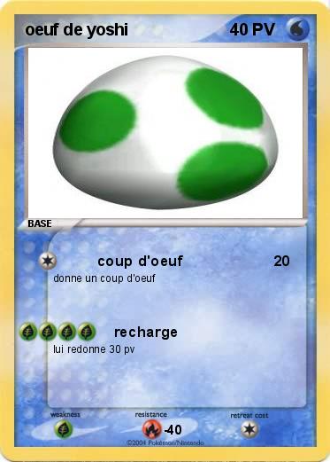 Pokemon oeuf de yoshi