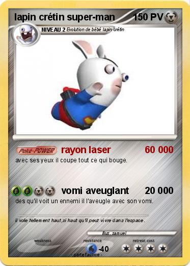 Pokemon lapin crétin super-man