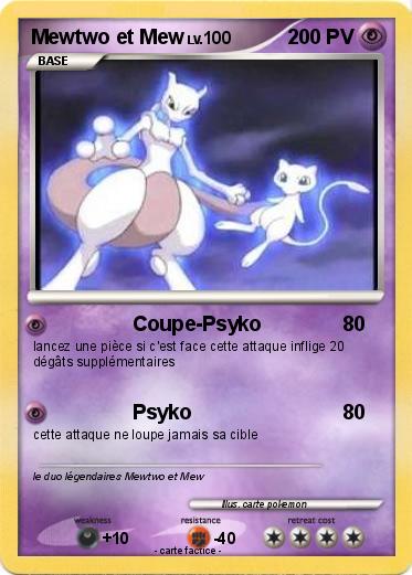 Pokemon Mewtwo et Mew