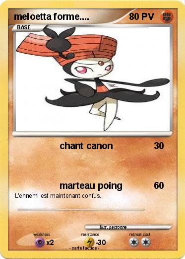 Pokemon meloetta forme....