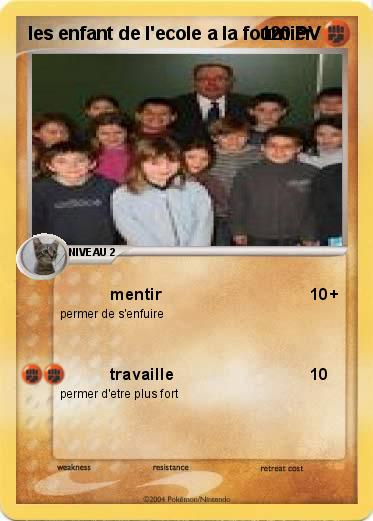 Pokemon les enfant de l'ecole a la fournier