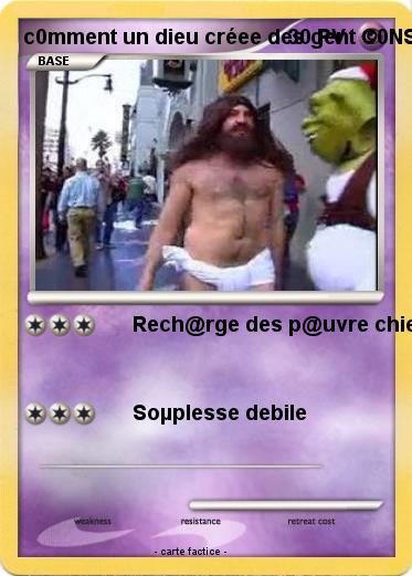 Pokemon c0mment un dieu créee des gent C0NS