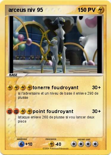 Pokemon arceus niv 95